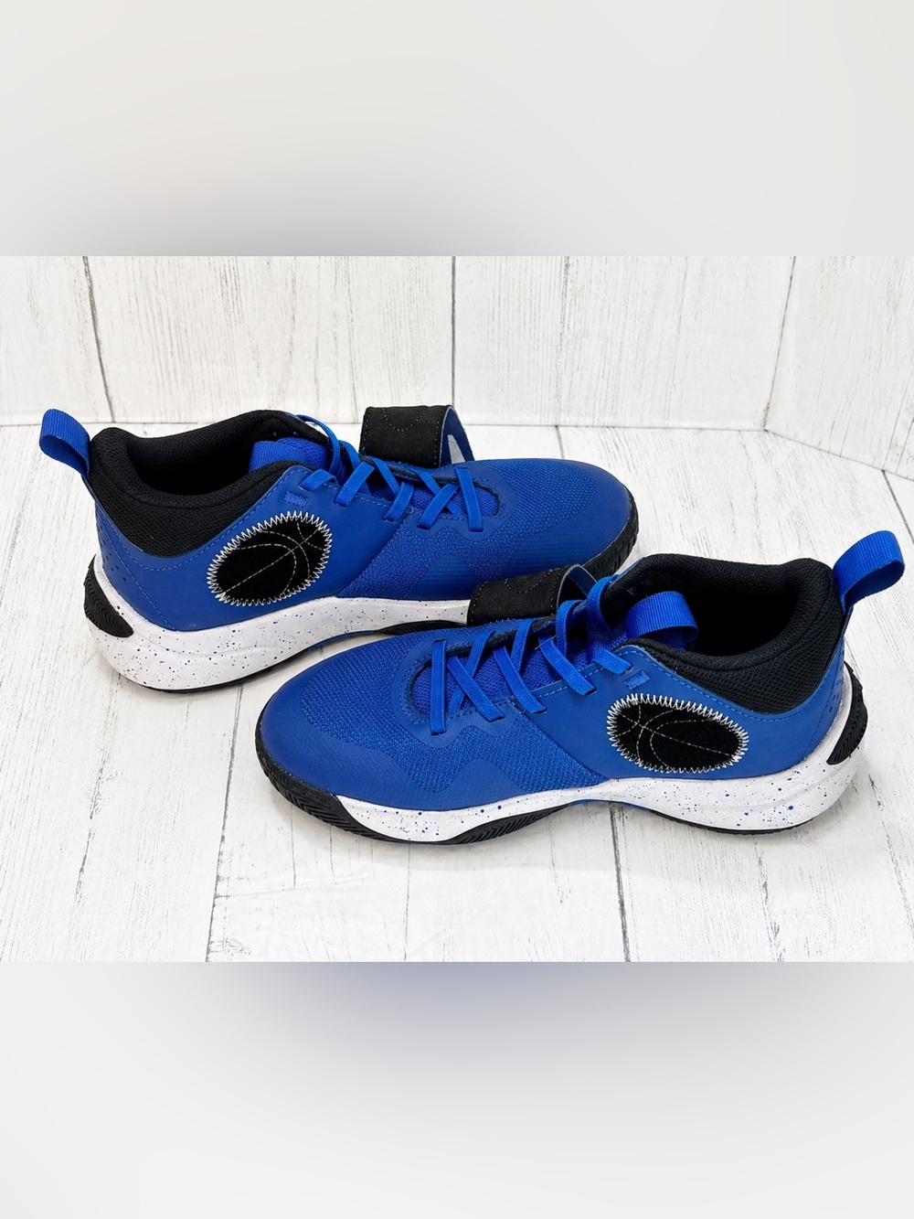Nike Team Hustle D 11 Big Kids Basketball Blue White Athletic Sneakers Sz 4 Y - Picture 5 of 9
